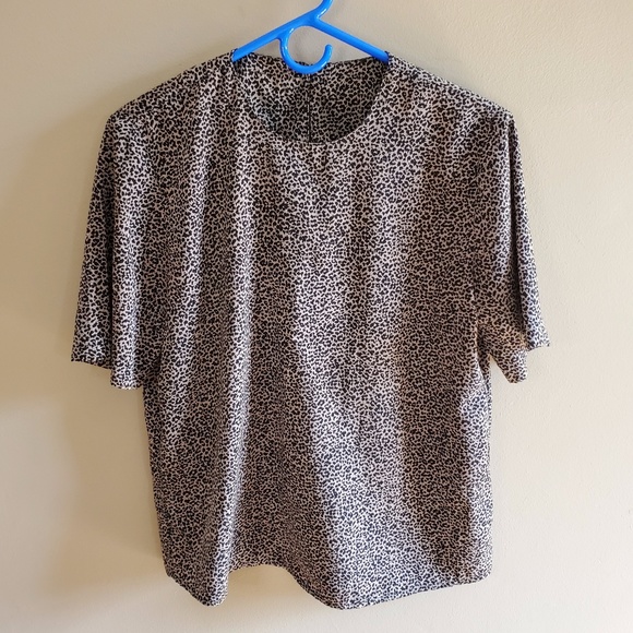 Vintage Cheetah Print Top sz S - Picture 9 of 10
